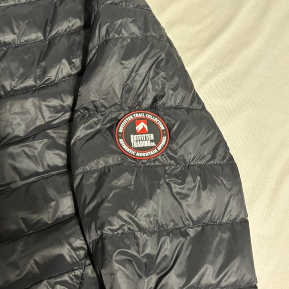 Outfitter Trading Co Women’s Puffer Jacket Size Small Black Insulated Zip Front - Picture 5 of 10